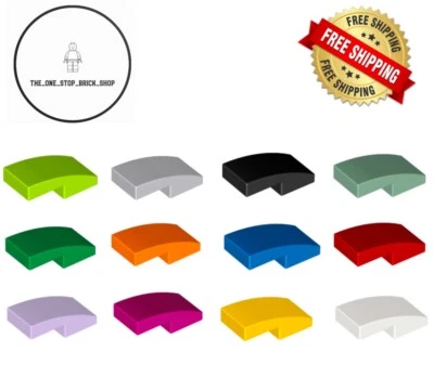 LEGO 10x Slope, Curved 2 x 1 x 2/3 ( 11477 ) Choose Your Colour NEW FREE P&P