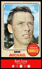 1968 Topps - #299 Gene Michael EX