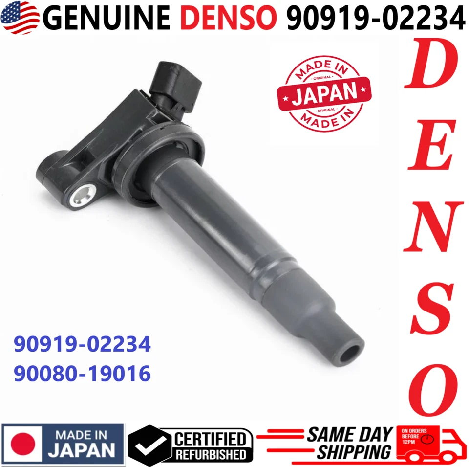 GENUINE DENSO Ignition Coils For 1999-2010 Toyota & Lexus 3.0L 3.3L, 90919-02234 Foto 3 de 4