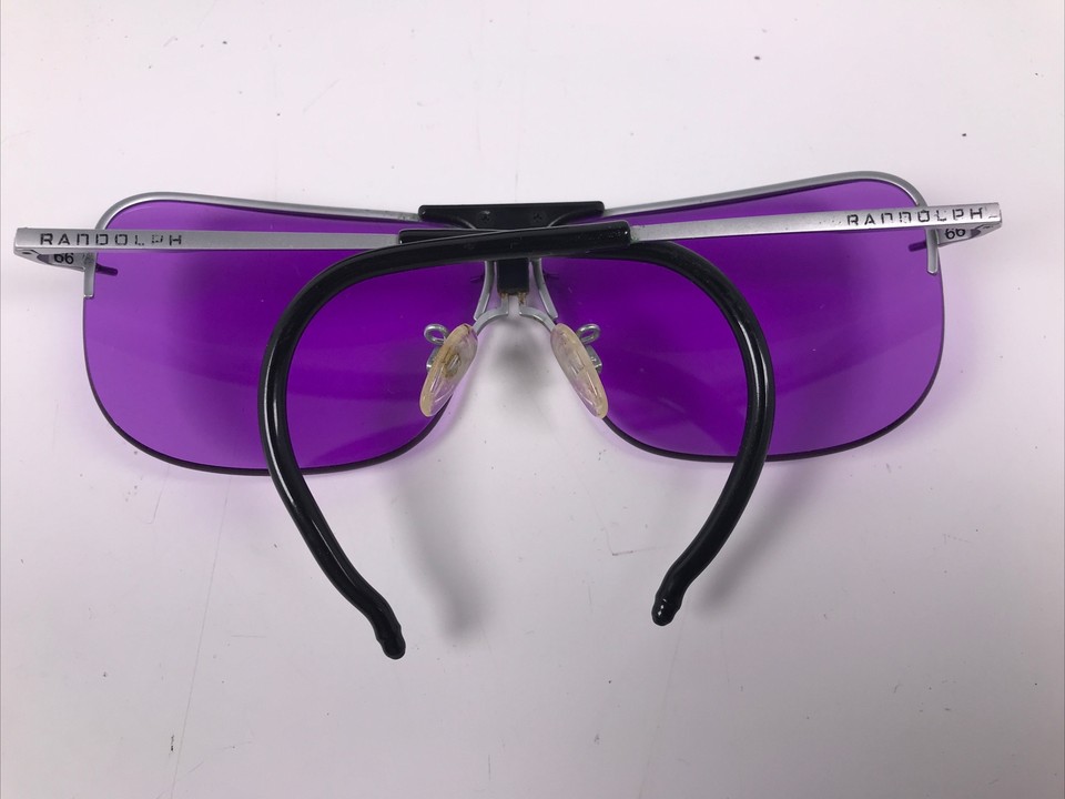 VTG RE Randolph Ranger SHOOTING GLASSES Purple 160mm XL & case USA eBay