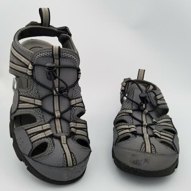 Lands' End Mens Gray Sports Leather 