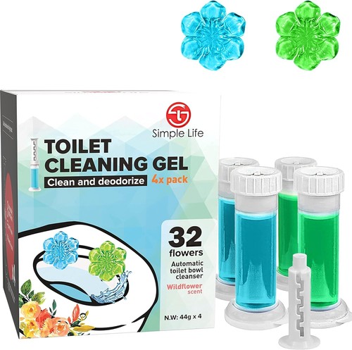 Toilet Bowl Cleaner Gel | Fresh Flower Toilet Gel Stamp | Stops Limescale and... - Picture 2 of 8