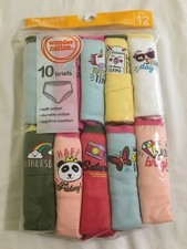 NWT Wonder Nation Girls Briefs Panties Underwear 10pairs/pack Days of Week Upic
