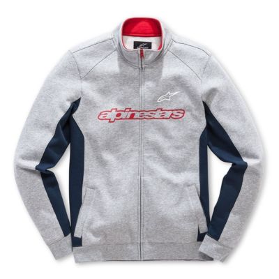 Black Alpinestars Curb Casual Motorcycle Fleece Jacket