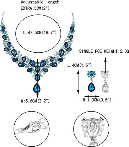 women earring set and necklace jewelary chain silver sterling dangal butifull - Picture 4 of 4