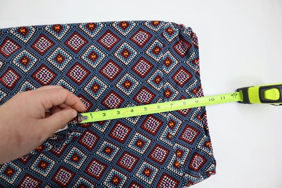 Leggings para mujer LuLaRoe talla única recortados tiro medio diamante estampado abstracto Foto 3 de 4