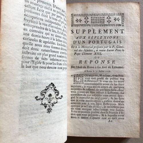 [Abbé Goujet] — Supplément aux reflexions d'un portugais — é.o. — 1759. - Imagen 5 de 12