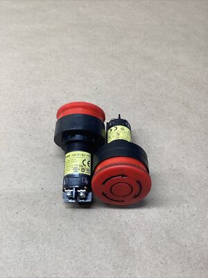 IDEC HW1E-BV Red Emergency Stop Twist Reset #722PT78FML (Lot of 2)