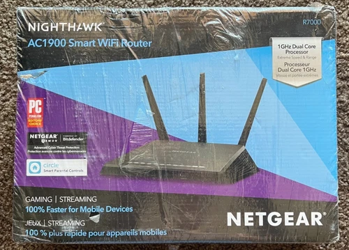 Netgear Nighthawk AC1900 Smart WiFi Dual Band Gigabit Router R7000 Sealed