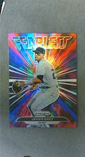 2022 Panini Prizm Fearless Red White Blue Prizm #3 Javier Baez Tigers