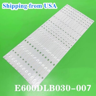 LED Backlight Strips(12) For VIZIO 60 inch TV E60-C3 E60DLBE605F E600DLB030-007