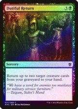 Dutiful Return FOIL Khans of Tarkir NM Black Common MAGIC MTG CARD ABUGames