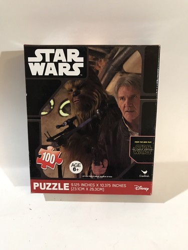 (L) Disney Star Wars Cardinal “ Chewbacca & Hans” Movie 100 Pc Puzzle - 第 1/4 張圖片