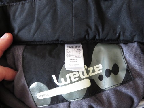PANTALON DE SKI NOIR ♥ mode WEDZE ♥ T 6 ANS TTBE +++ ☺