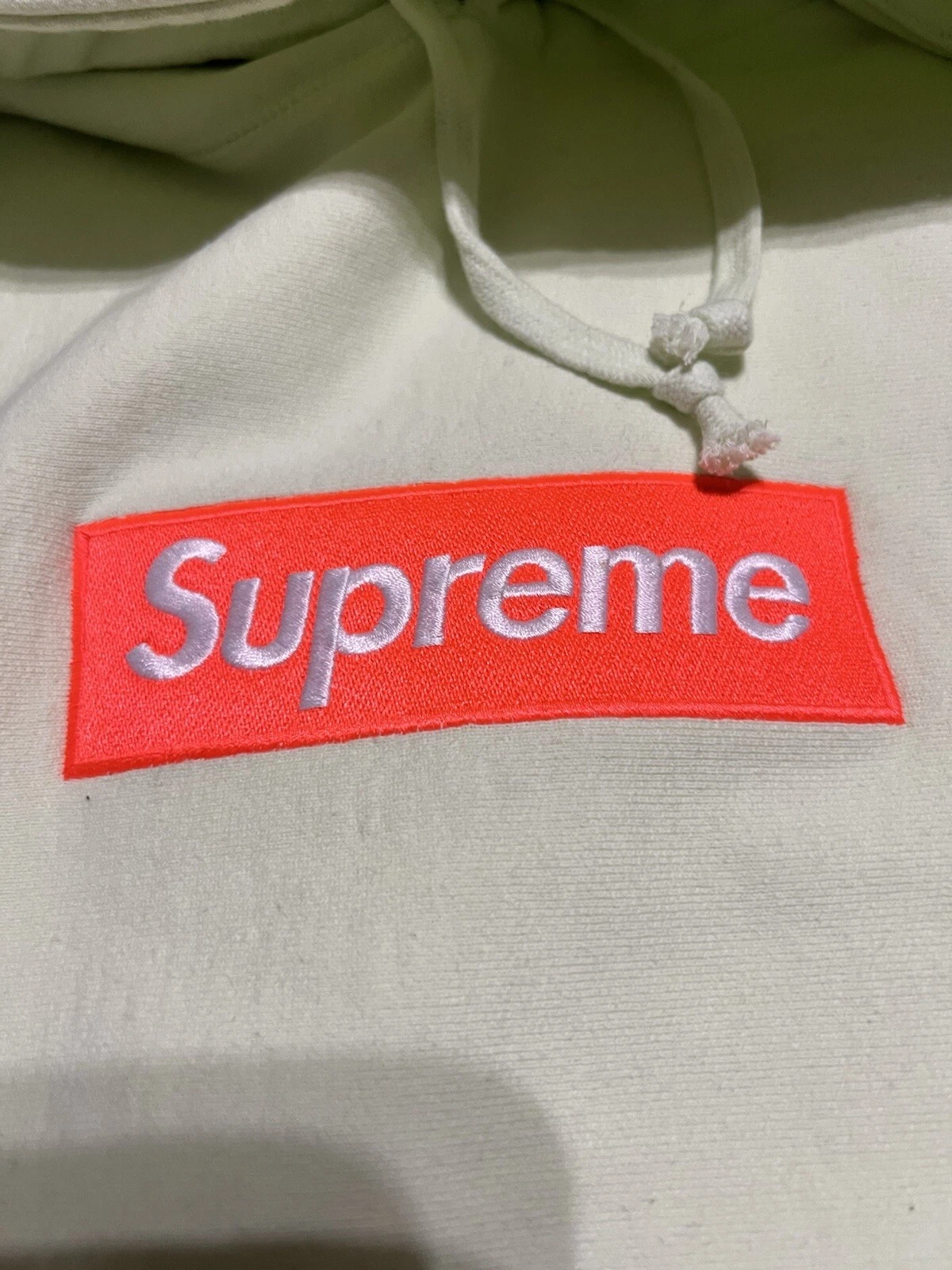 ?Supreme Box Logo Sweat à Capuche Homme XL Neuf FW17 COMME NEUF/ORANGE??