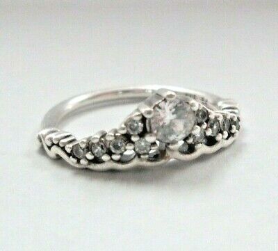 Authentic Pandora Sterling Silver Fairytale Tiara Wishbone Ring CZ 196226CZ 54 | eBay Authentic Pandora Sterling Silver Fairytale Tiara Wishbone Ring CZ 196226CZ 54 | eBay