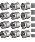 12 Pack Heavy Duty Glass Railing Standoff Hardware for Balcony Stair Balustrade