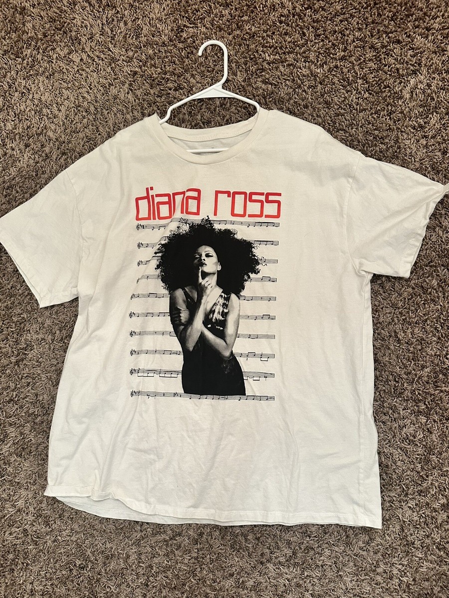 Rare Diana Ross T Shirt XL White | eBay