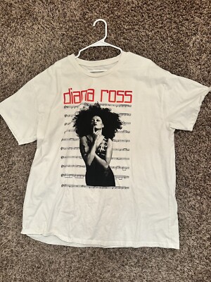 Rare Diana Ross T Shirt XL White | eBay