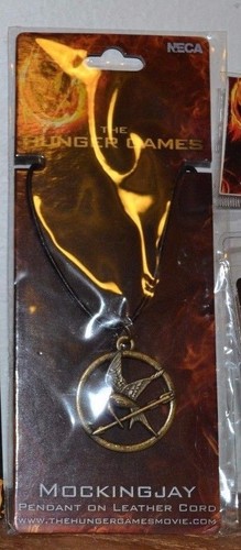 The Hunger Games Necklace Mockingjay Pendant with Leather Cord - Picture 2 of 3