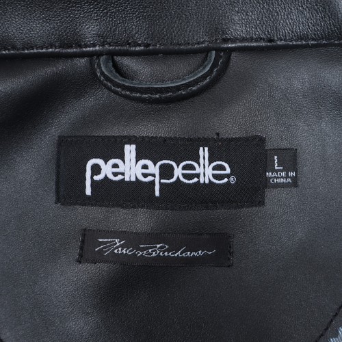 Pelle Pelle American Bruiser Leather Bomber Jacket Black Size L - Foto 21 di 23