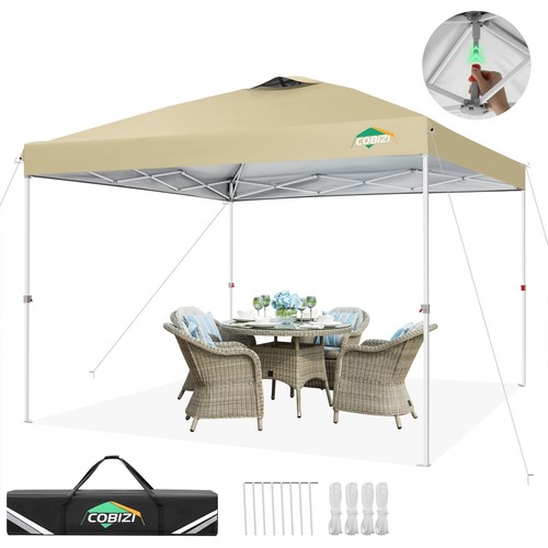 COBIZI Pavillon 3x3m Wasserdicht UV Schutz 50+ Faltpavillon Partyzelt Gartenzelt - Bild 295 von 368