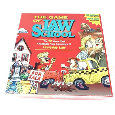 The Game of Law School by Get Smart Games 1991 Vintage Complete