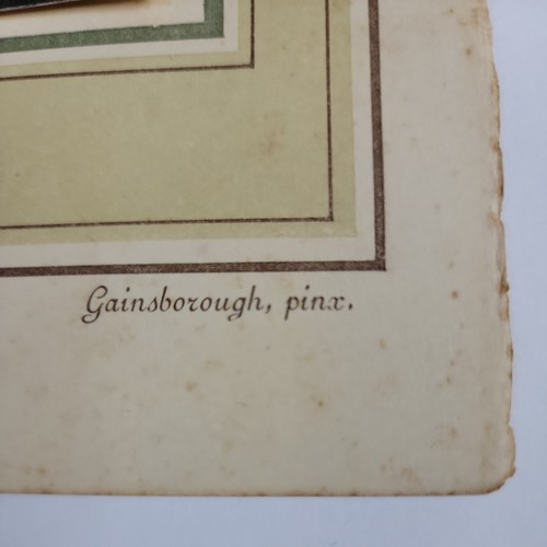 1916 Hand-colored Lithograph Maud Hallett Gainsbochrough pinx Typogravure Goupil - Picture 8 of 10