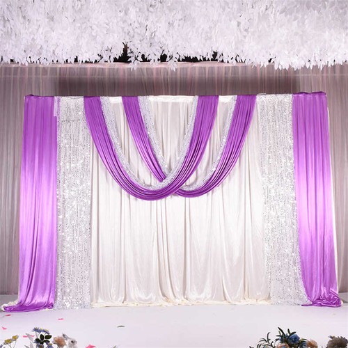 Heavy Duty Wedding Backdrop Stand Kit Canopies Frame Adjustable Party Background - Picture 16 of 18