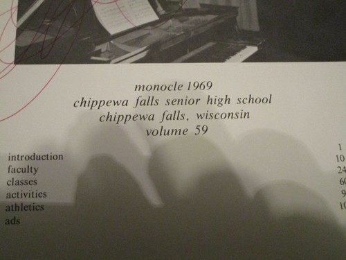 1969 Monocle year book Chippewa Falls WI Vol 59 - Picture 2 of 4