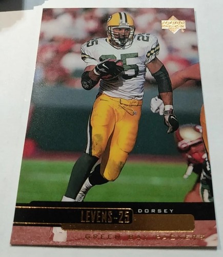 Tarjeta de fútbol americano 1999 Upper Deck #86 Dorsey Levens Green Bay Packers  - Imagen 2 de 8