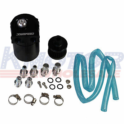 Filter Kit Blcak Cylinder Aluminum Engine Oil Catch Reservoir Breather Can Tank Filter Kit Blcak Cylinder Aluminum Engine Oil Catch Reservoir Breather Can Tank