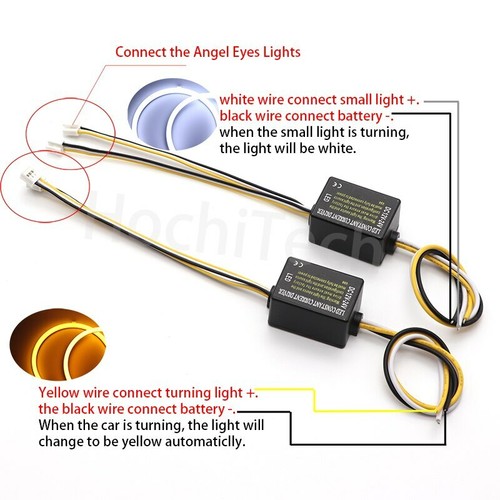 Cotton LED Angel Eye Halo Rings For BMW 7 Series E38 1995-2001 XENON headlight - Picture 5 of 6