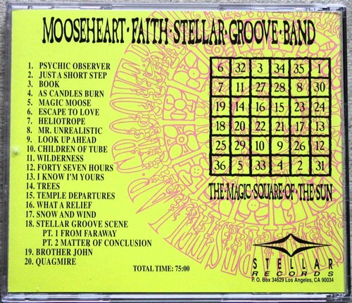 Mooseheart Faith Stellar Groove Band - The Magic Square Of The Sun (1991) (CD) - Bild 2 von 2