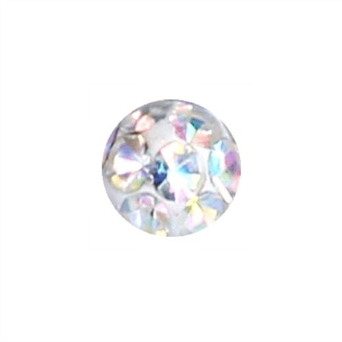 3MM - 8MM PIERCING KUGEL FERIDO ERSATZKUGEL SCHRAUB KRISTALL EPOXY ERSATZ TRAGUS - Bild 3 von 11