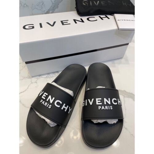 NUOVI sandali donna Givenchy logo gomma piscina scivoli neri SCATOLA NUOVI CON SCATOLA AUTENTICI! - Foto 12 di 12