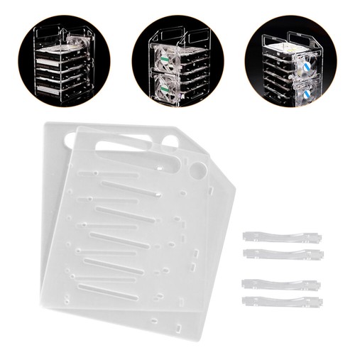 2 Sets HDD-Regal HDD-Rack-Ständer Festplatte Käfig Festplattenspeicher - Bild 3 von 12