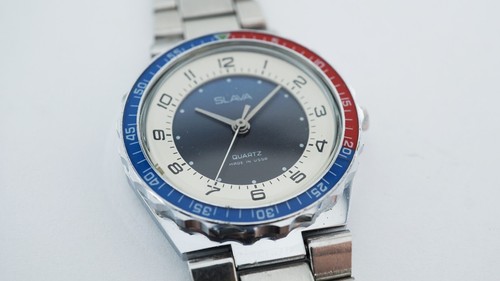 Vintage Slava Pepsi 3056A soviet quartz rare USSR watch - Picture 5 of 15