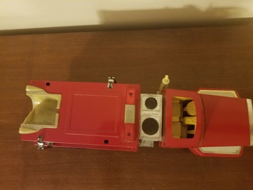 Vintage Nylint Rescue Pumper Fire Truck No 875 Pressed Metal Ford 17" Incomplete - Picture 8 of 12