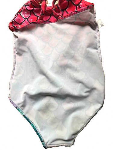 Cute GIRLS Swimsuit HONISEN Mermaid 1 Piece Pink Purple Green Adjustable Size 6 - Picture 7 of 7