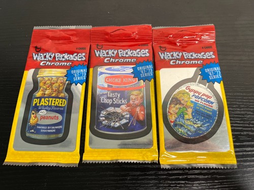 2014 Wacky Packages Chrome 3 sealed packs topps - Picture 1 of 2