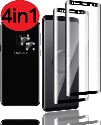4in1 Samsung Galaxy S8 / S8 Plus 2x 9h Schutzglas 2x Kameraschutz 9H Panzerfolie