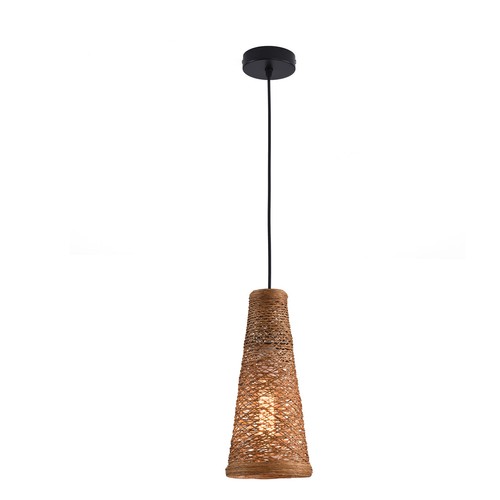 3 Cone Bamboo Lamp Shade Handwoven Ceiling Light Fixture Cover for Pendant Light - Picture 6 of 13