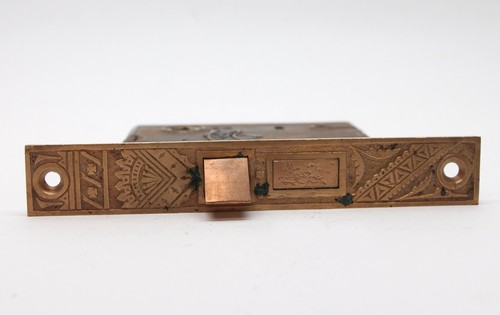 Antique Victorian Branford Cast Iron Mortise Door Lock - Picture 4 of 7