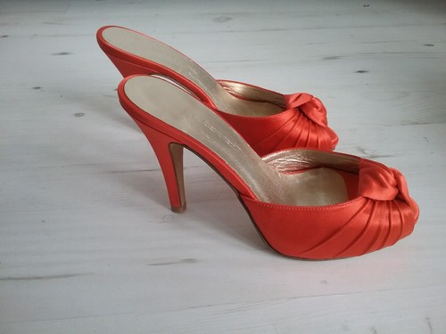 5 Bennett Lk spillo Tacco con Nuovo taglie 3 scatola Cuoio Raso a Orange Mules Hqwpgdxzq