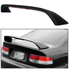 FOR HONDA CIVIC 4DR 2DR EM EJ Si 96-2000 TRUNK SPOILER WING W/ LED BRAKE LIGHT