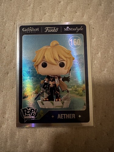 SDCC 2022 Funko Mindstyle Pop Asia Genshin Impact Card Set Aether Paimon Lumine - Picture 2 of 5