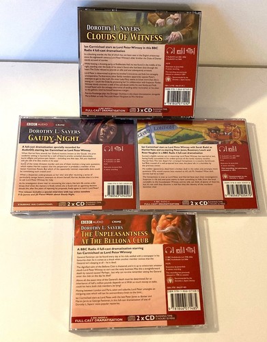 Dorothy Sayers~4 Lord Peter Wimsey BBC Radio dramas~9 CDs~Ian Carmichael - Picture 2 of 2