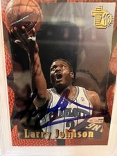 Topps 1995 Larry Johnson PSA/DNA Certified Auto Grade GEM MT 10 84595175