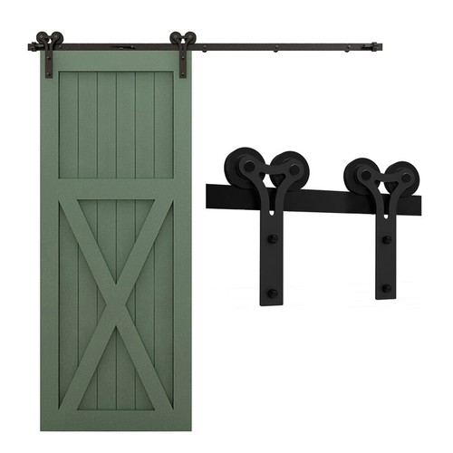 4-20FT Sliding Barn Door Hardware Closet Track for Single/Double Bypass Door Kit - Picture 33 of 37